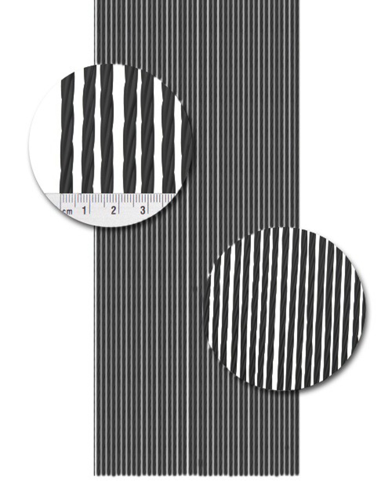 Vliegengordijnen Expert Vliegengordijn Kunststof Napoli Zwart - 92cm x 210cm