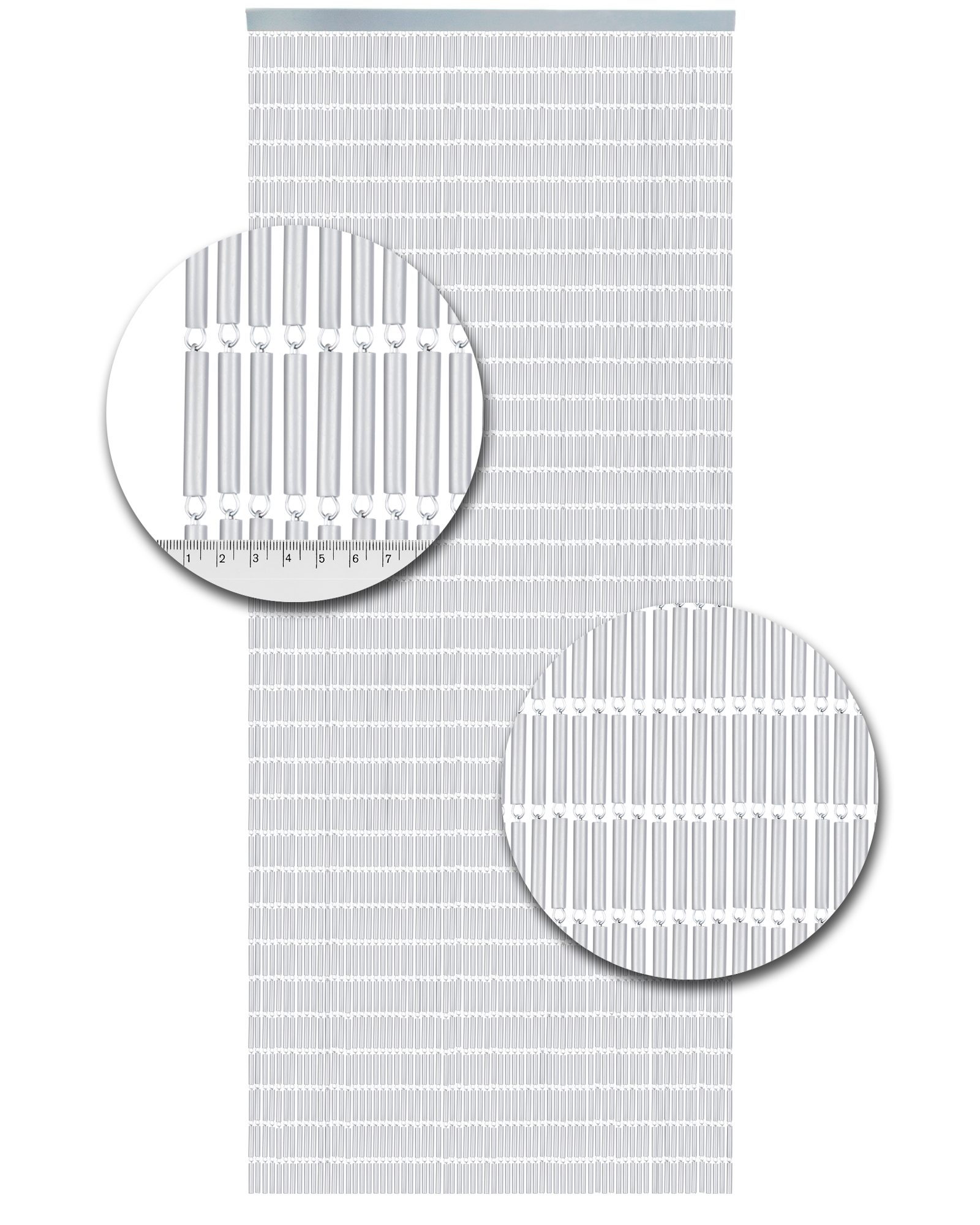 Vliegengordijn Hulzen Transparant - 100cm x 240cm